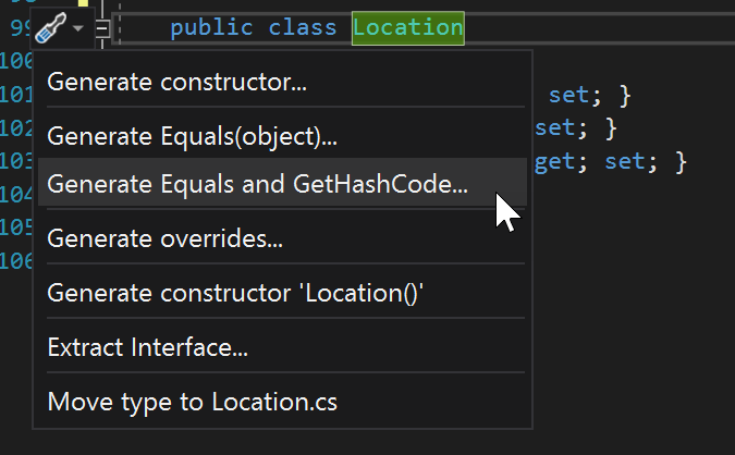 Quick actions menu Quick actions menu